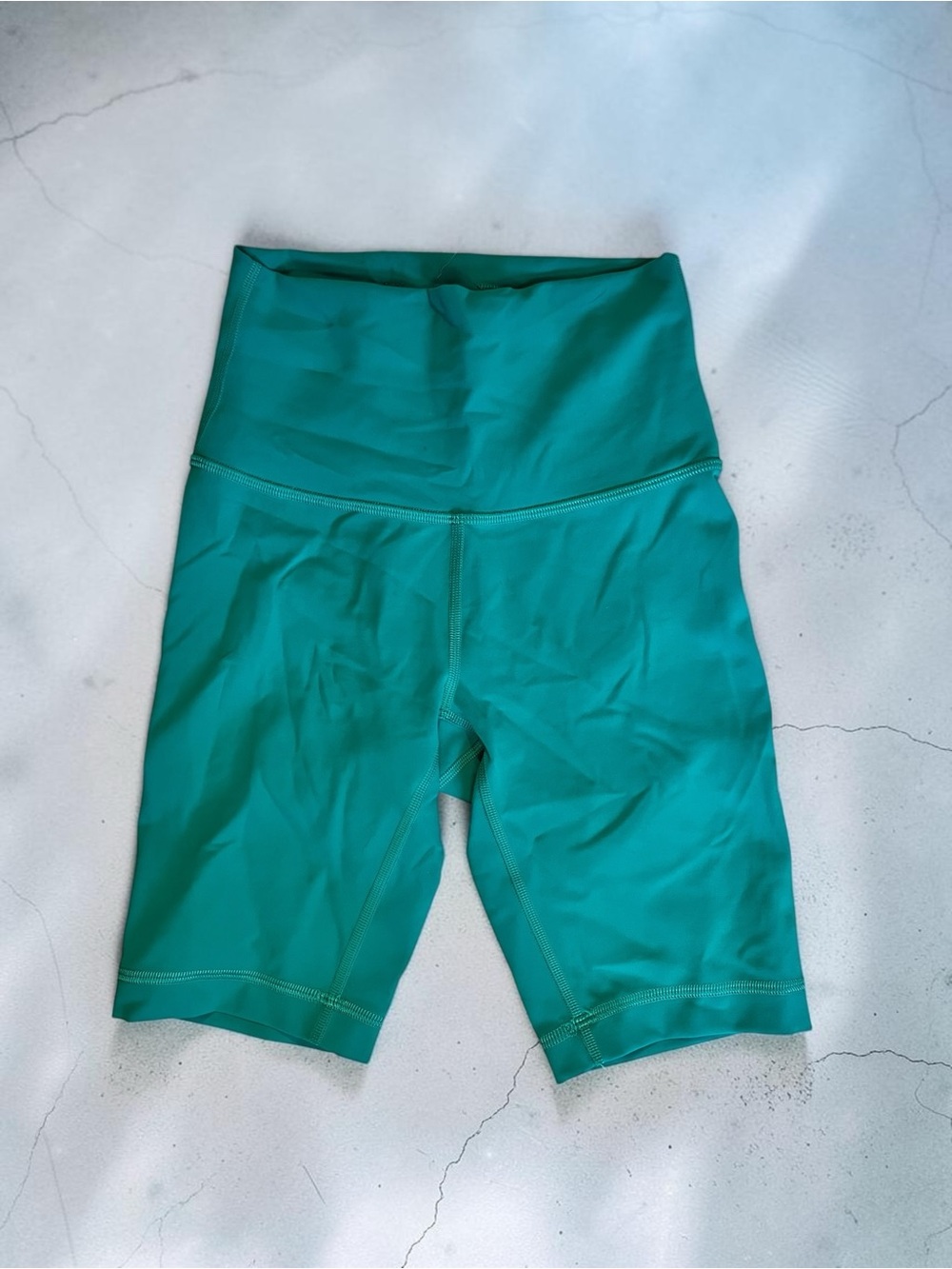 lululemon athletica Teal High-Rise Bike Shorts